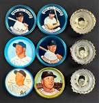 1963-67 Mickey Mantle Salada, Topps and Old London Coins and Coke, TAB and Fresca Bottle Caps Collection (9)