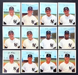 1966 and 1967 Dexter Press New York Yankees Near Sets (2) 28 Total Cards with Both Mickey Mantle Cards
