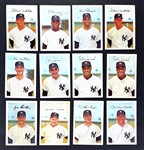 1966 and 1967 Dexter Press New York Yankees Near Sets (2) 28 Total Cards with Both Mickey Mantle Cards