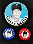 Mickey Mantle Memorabilia Collection (14 Pieces) Incl. Records, Pinbacks and Mickey Mantle Day Program
