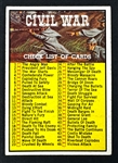 1962 Topps Civil War News Complete Set (88)