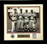 1969 Miracle Mets  Pitchers Signed 16x20 Photo with WS Game Wins/Saves Inscriptions - Tom Seaver, Jerry Koosman, Gary Gentry and Nolan Ryan (Beckett Authentic)