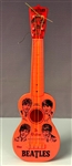 1964 Mastro Industries Red Beatles Jr. Guitar Featuring John Lennon, Paul McCartney, George Harrison and Ringo Starr