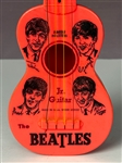 1964 Mastro Industries Red Beatles Jr. Guitar Featuring John Lennon, Paul McCartney, George Harrison and Ringo Starr
