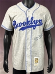Dike Snider Signed Dodgers  Jersey and Signed 16x20 Photo (Beckett Authentic)