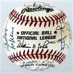 1969 New York Miracle Mets Team Signed Reunion Baseball with 31 Signatures Incl. Nolan Ryan and Tom Seaver (Beckett Authentic)