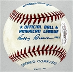 Mel Allen How About That and Phil Rizzuto Holy Cow Signed Baseball (Beckett Authentic)
