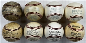 1913-1976 Major League Baseball Collection of 8 Different