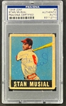 1948 Leaf #4 Stan Musial Signed Card - Encapsulate PSA/DNA Authentic