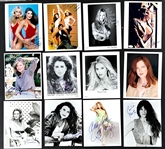 Hollywood Actresses Signed 8x10 Photo Collection of 35 (with Duplication) Incl. Gena Rowlands, Catherine Deneuve, Raquel Welch and Others (JSA)