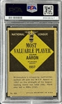 1961 Topps #484 Hank Aaron MVP - PSA NM 7