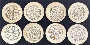 1909-11 E254 Colgan's Chips Baseball Collection (8) 