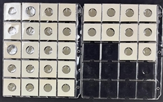 1938 PM8 Our National Game Pins Complete Set (30) Incl. Lou Gehrig and Joe DiMaggio
