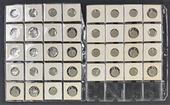 1938 PM8 Our National Game Pins Collection (36) Incl. Joe DiMaggio (2), Jimmie Foxx and Hank Greenberg (2)
