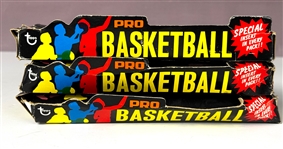 1971 Topps Basketball Display Box Trio (3)