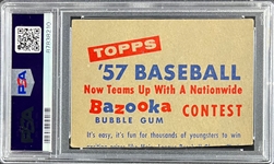 1957 Topps Salesman Sample Bill Mazeroski - PSA Authentic