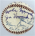 Baseball Hall of Famers Signed Baseball (27) Incl. Jimmie Foxx, Lefty Grove, Rick Ferrell and Others (Beckett Authentic) - Mickey Harris Collection