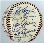 Baseball Hall of Famers Signed Baseball (27) Incl. Jimmie Foxx, Lefty Grove, Rick Ferrell and Others (Beckett Authentic) - Mickey Harris Collection