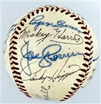 Boston Red Sox Hall of Famers and Stars Multi-Signed Baseball (15 Signatures) Incl. Lefty Grove, Rick Farrell and Others (Beckett Authentic) - Mickey Harris Collection