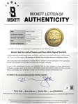 Boston Red Sox Hall of Famers and Stars Multi-Signed Baseball (15 Signatures) Incl. Lefty Grove, Rick Farrell and Others (Beckett Authentic) - Mickey Harris Collection