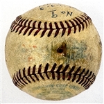 1946 Mickey Harris Win #9 (6-9-46) Game Used Baseball - From his 17-Win Season