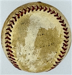 1946 Mickey Harris Win #12 (7-13-46) Game Used Baseball - From his 17-Win Season