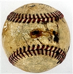 1946 Mickey Harris Win #16 (9-2-46) Game Used Baseball - From his 17-Win Season