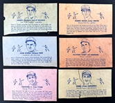 1936 RARE R301 Overland Candy Co. Wrapper Collection of 34 (26 Diff.)