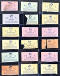 1936 RARE R301 Overland Candy Co. Wrapper Collection of 34 (26 Diff.)