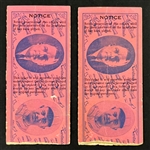 1934 World Series Games 3 & 4 Ticket Stub Pair - St. Louis Sportsman's Park
