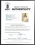 Sandy Koufax Signed 1973 Hall of Fame Picture Pack Photo (Beckett Authentic)