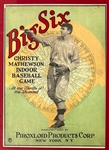 1922 Christy Mathewson Big Six Indoor Baseball Game in Huge Framed Display