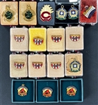 1980's-1990's World Series Press Pin Collection (17) - From Chicago White Sox Executive
