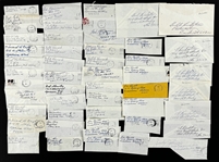 Baseball Hall of Famers and Stars Signed Return Address Collection (76) Incl. Lefty Grove, Dizzy Dean and Others (Beckett Authentic)