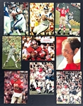 Football Hall of Famers and Stars Signed 8x10 Color Magazine Photos Collection (39) Incl. Namath, Staubach and Others (Beckett Authentic)