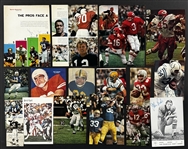 Football Hall of Famers and Stars Signed 8x10 and Smaller Color Magazine Photos Collection (41) Incl. Unitas, Graham, Butkus and Others (Beckett Authentic)