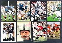 Football Hall of Famers and Stars Signed 8x10 Color Magazine Photos Collection (31) Incl. Karras, Merlin Olsen, Deacon Jones and Others (Beckett Authentic)