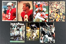 Football Hall of Famers and Stars Signed 8x10 Color Magazine Photos Collection (31) Incl. Karras, Merlin Olsen, Deacon Jones and Others (Beckett Authentic)
