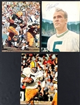 Green Bay Packers Stars Signed 8x10 Color Magazine Photos Collection (11) Incl. Nitschke, Starr, Hornung and Others (Beckett Authentic)