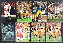 Football Hall of Famers and Stars Signed 8x10 Magazine Photos Collection (34) (Beckett Authentic)