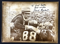 Paul Bryant Signed Original 1967 News Service Wire Photo (Beckett Authentic)