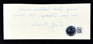 Fritz Crisler Signed and Inscribed Cut - Legendary Michigan and Princeton Coach (Beckett Authentic)