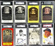 Hall of Famer and Superstar Signed Card and Postcards Collection (53) Incl. 19 PSA/DNA Encapsulated (Beckett Authentic)