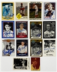 Hall of Famer and Superstar Signed Card and Postcards Collection (53) Incl. 19 PSA/DNA Encapsulated (Beckett Authentic)