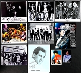 Classic Rock & Roll Band-Signed Photos (37) Incl. Stewart Copeland, Foghat, Jefferson Starship and others (Beckett Authentic)