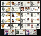 Rock & Roll and Country Music Stars Signed FDCs (23) Incl. Kris Kristofferson, Don McClean and Others (Beckett Authentic)