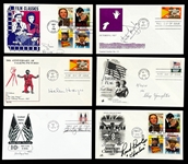Hollywood Legends Signed FDCs (6) Incl. Olivia de Havilland and other <em>Gone with the Wind</em> Actors (Beckett Authentic)
