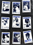 1992 Nobody Beats the Wiz Yankees of the 70's Complete Set (172) with 85 Signed Cards (Beckett Authentic)