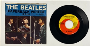 1965 Beatles Paperback Writer 45 RPM Single (5651) with Picture Sleeve