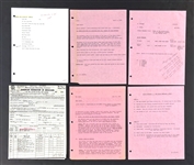 1970's Elvis Presley Concert Soundboard Log and Joan Deary RCA Correspondence (9 Pieces)